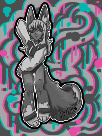 Grayscale Illustration